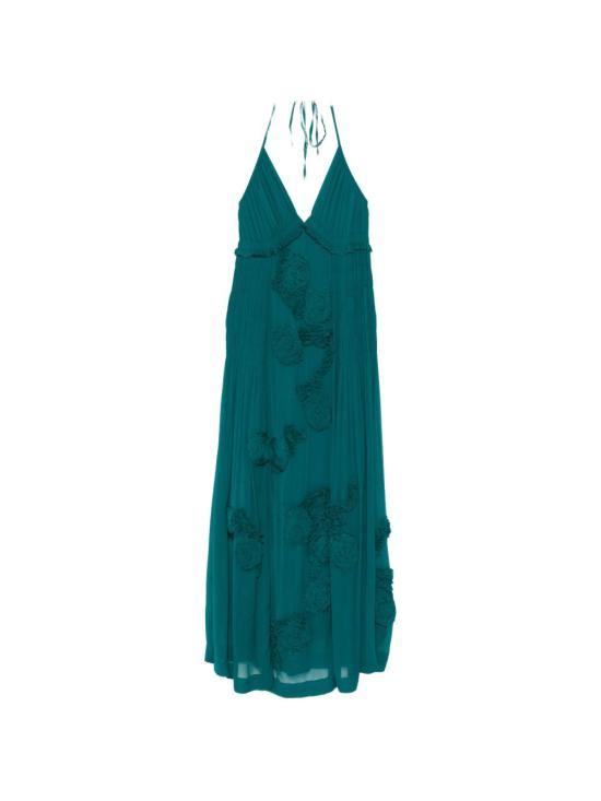 26SS 드리스 반 노튼 롱 원피스 011032 3376508 PETROL BLUE