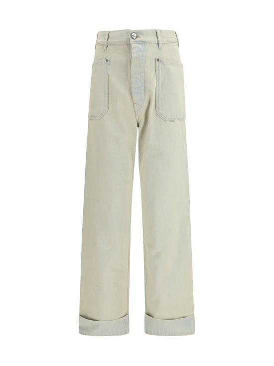 26SS 비비안웨스트우드 로고 패치 5포켓 진 2802003GW01C1 B412 LIGHT BLUE