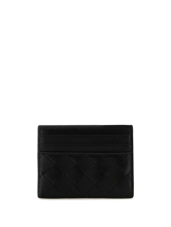 26FW 보테가베네타 인트레치아토 크레딧 카드 케이스 796324 VCPP38425 BLACK - BOTTEGA VENETA