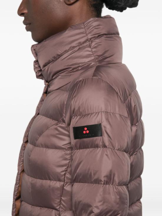 26FW 페트레이 솝착 MQN 03 하이칼라 슬림핏 롱 다운 재킷 PED545601181967 194 BROWN - PEUTEREY