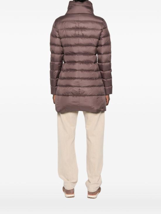 26FW 페트레이 솝착 MQN 03 하이칼라 슬림핏 롱 다운 재킷 PED545601181967 194 BROWN - PEUTEREY