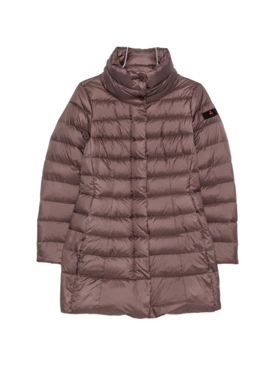 26FW 페트레이 솝착 MQN 03 하이칼라 슬림핏 롱 다운 재킷 PED545601181967 194 BROWN