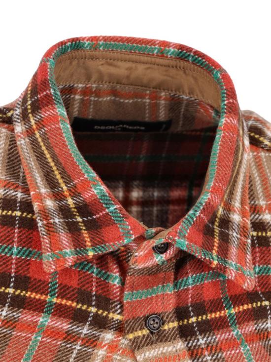 26FW 디스퀘어드2 긴팔 셔츠 S74DM1064 D35512001F Brown - DSQUARED2