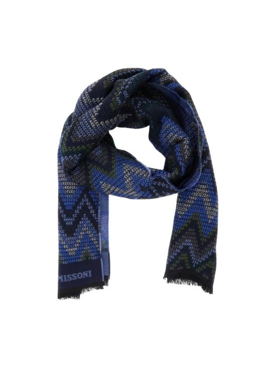 26FW 미소니 머플러/스카프 SC12WOUA8850001 Blue - MISSONI