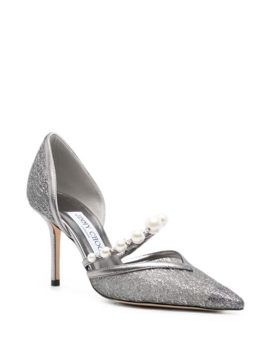 26FW 지미추 힐/펌프스 AURELIE85 QKGANTHRACITE WHITE GREY - JIMMY CHOO