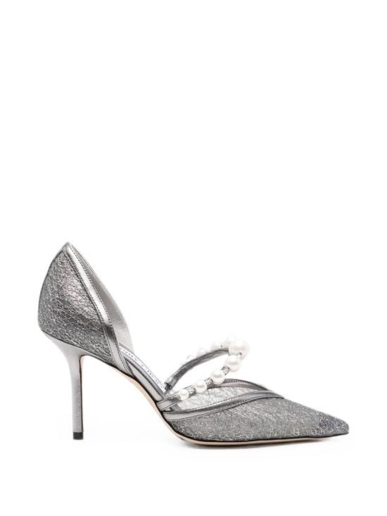 26FW 지미추 힐/펌프스 AURELIE85 QKGANTHRACITE WHITE GREY