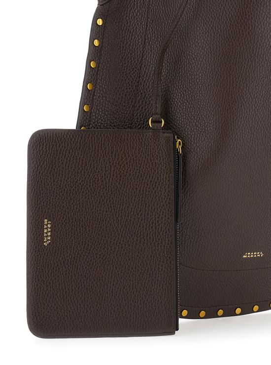 26FW 이자벨마랑 OSKAN 오스칸 문 숄더백 PP0200FAC3C22M50CF Brown - ISABEL MARANT