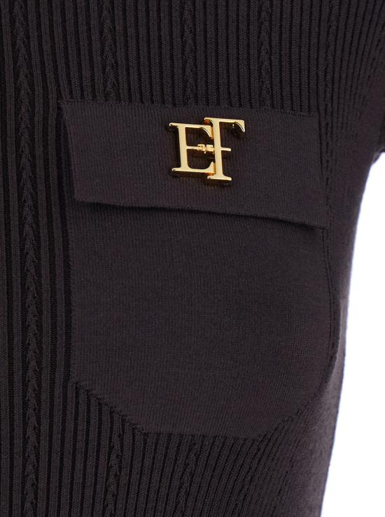 26FW 엘리자베타프랜치 긴팔 티셔츠 MK05B66E2EV9 Brown - ELISABETTA FRANCHI