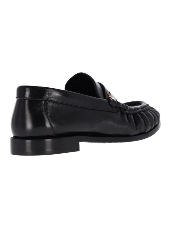 26FW 생로랑 소프트 샤이니 레더 로퍼 818908 AA00K1000 Black - SAINT LAURENT