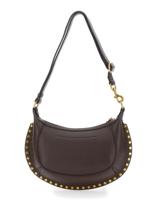 26FW 이자벨마랑 오스칸 문 풀 그레인 레더 스터드 바게트 숄더백 PP0003FAD1C04M50CF Brown - ISABEL MARANT