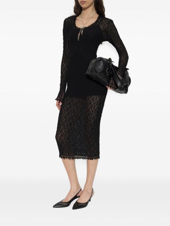 26FW 이자벨마랑 롱 원피스 RO1193FA D3J17I 01BK BLACK - ISABEL MARANT
