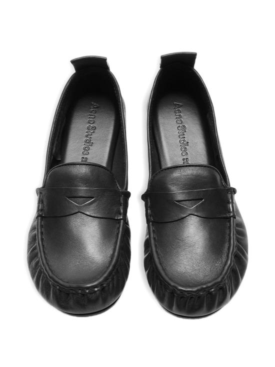 26FW 아크네 스튜디오 레더 페니 로퍼 AD0853 900 BLACK - ACNE STUDIOS