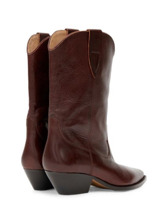 26FW 이자벨마랑 두에르토 텍스쳐드 레더 힐 웨스턴 부츠 BO0003FA D3A33S 50MY BROWN - ISABEL MARANT