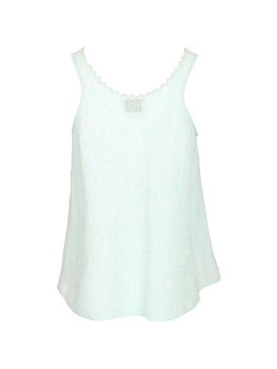 26SS 포르테포르테 민소매 티셔츠 14830 MYTOPPLUME LIGHT BLUE - FORTE FORTE
