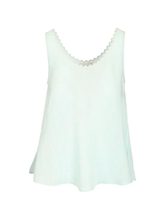 26SS 포르테포르테 민소매 티셔츠 14830 MYTOPPLUME LIGHT BLUE