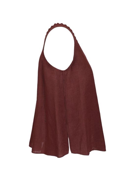 26SS 포르테포르테 민소매 티셔츠 14830 MYTOPFONDANT BROWN - FORTE FORTE
