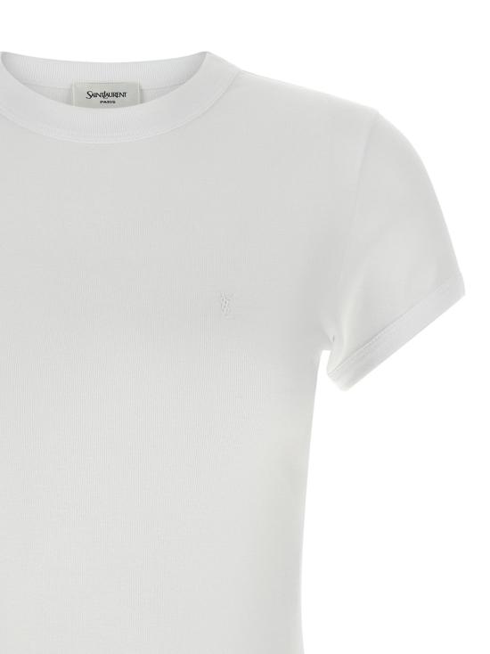 26FW 생로랑 폴로 티셔츠 SA335733BM WHITE - SAINT LAURENT