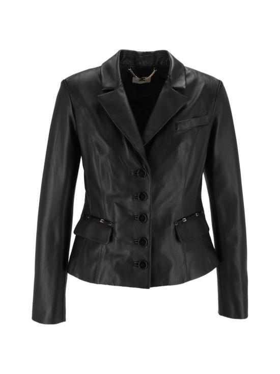 26FW 엘리자베타프랜치 가죽 자켓 GD07G66E2 Black
