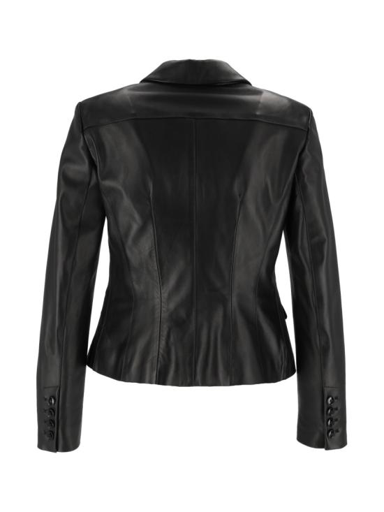 26FW 엘리자베타프랜치 가죽 자켓 GD07G66E2 Black - ELISABETTA FRANCHI