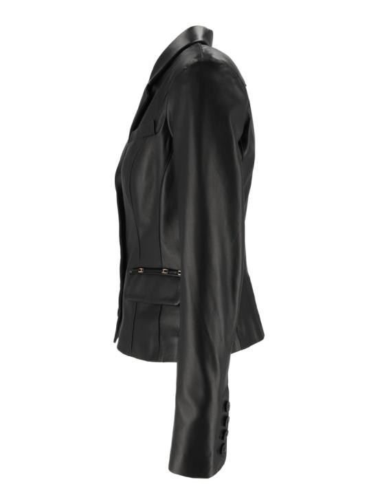26FW 엘리자베타프랜치 가죽 자켓 GD07G66E2 Black - ELISABETTA FRANCHI