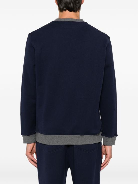 26FW 브루넬로 쿠치넬리 긴팔 티셔츠 MM8263390G CP160 NAVY - BRUNELLO CUCINELLI