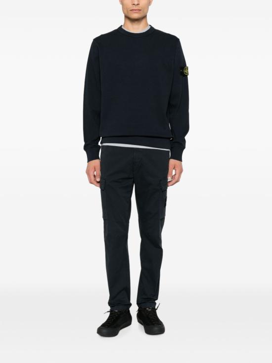 26FW 스톤 아일랜드 오가닉 코튼 인터락 맨투맨 L2S156100017 S0472V0020 NAVY - STONE ISLAND