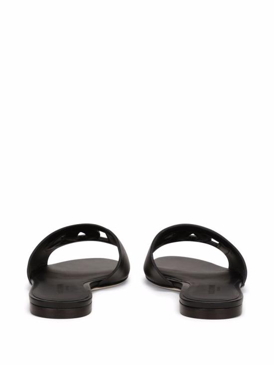 26FW 돌체앤가바나 DG 로고 카프스킨 슬리퍼 CQ0436 AY32980999 BLACK - DOLCE & GABBANA