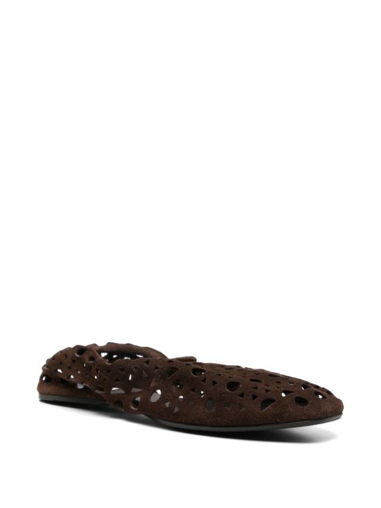 26FW 알라이아 플랫 슈즈 AA3A1039I236 719 BROWN - ALAIA