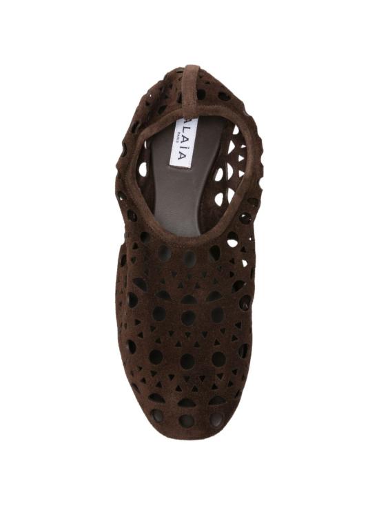 26FW 알라이아 플랫 슈즈 AA3A1039I236 719 BROWN - ALAIA