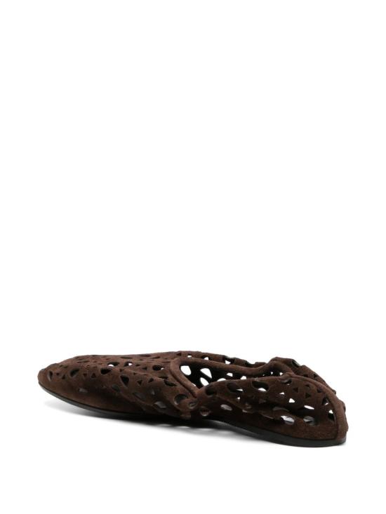 26FW 알라이아 플랫 슈즈 AA3A1039I236 719 BROWN - ALAIA