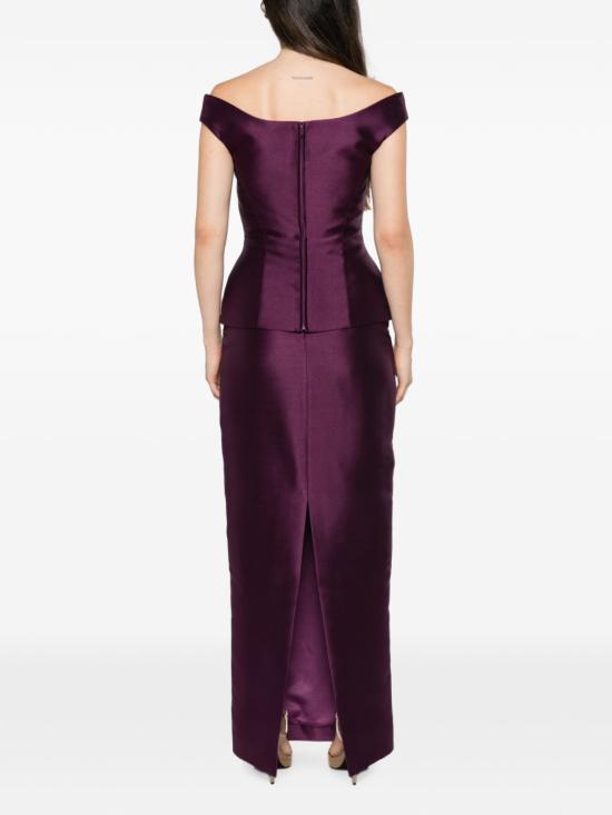 26FW 솔러스런던 롱 원피스 OS49024 DAMSON VIOLET - SOLACE LONDON