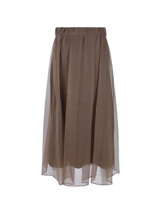 26FW 브루넬로 쿠치넬리 롱 스커트 MP940G4096 C9812 BROWN - BRUNELLO CUCINELLI