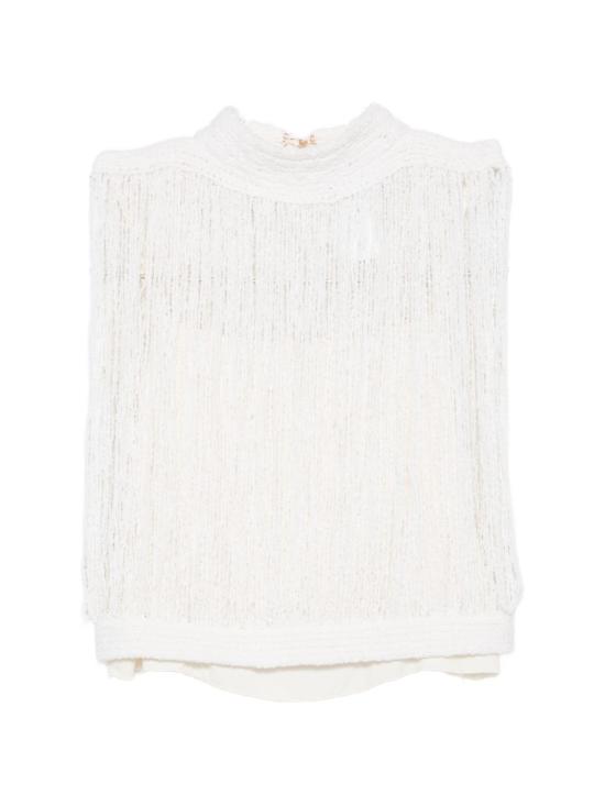 26FW 파비아나 필리피 민소매 티셔츠 MAD216F373 M3470142 WHITE