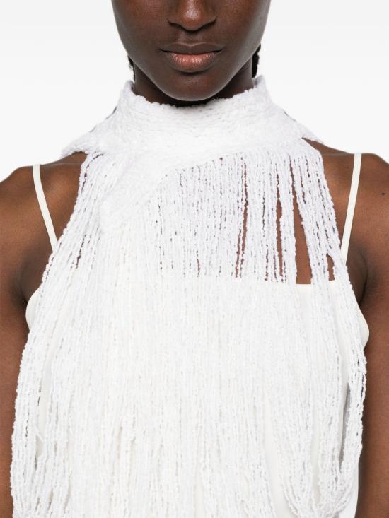 26FW 파비아나 필리피 민소매 티셔츠 MAD216F373 M3470142 WHITE - FABIANA FILIPPI