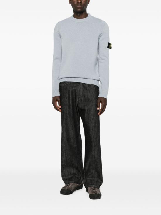 26FW 스톤 아일랜드 램스울 립드 트림 레귤러 핏 크루넥 점퍼 L2S155100072 S00A3V0049 GREY - STONE ISLAND