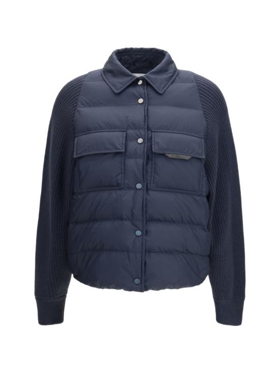 26FW 브루넬로 쿠치넬리 나일론 다운 재킷 MD5987696P C8901 NAVY