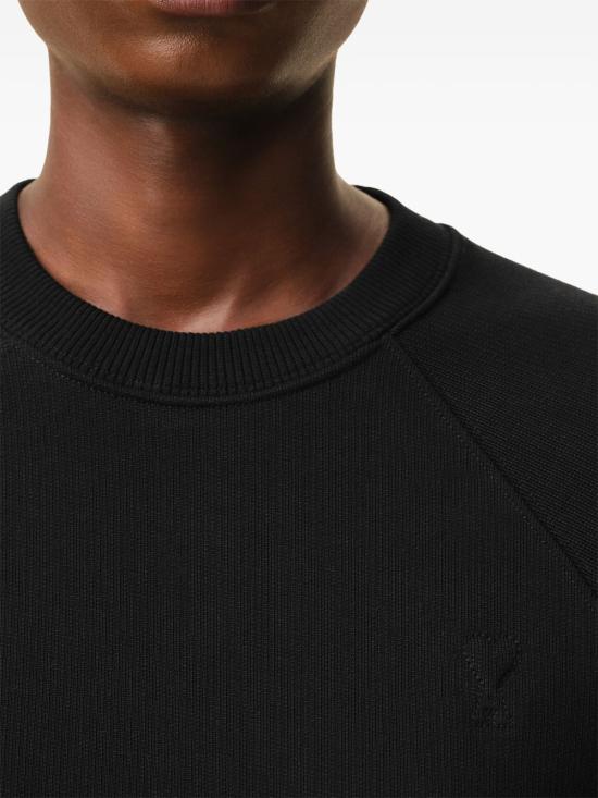 26FW 아미 코튼 드 하트 스웨트셔츠 USW757 747001 BLACK - AMI