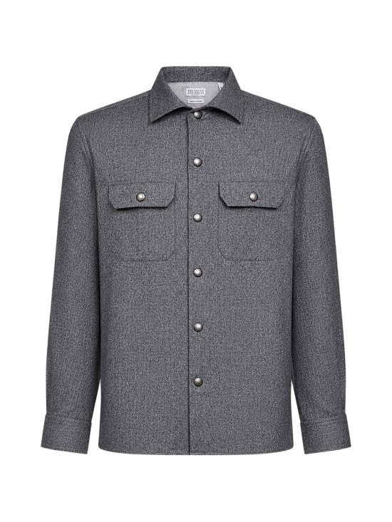 26FW 브루넬로 쿠치넬리 긴팔 셔츠 MY6660721 C002 GREY