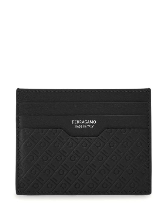 26FW 살바토레 페라가모 간치니 모노그램 카드 홀더 661571 780076001 BLACK