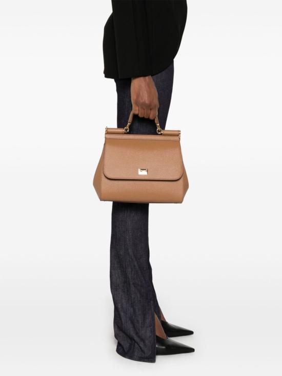 26FW 돌체앤가바나 라지 시실리 핸드백 BB6002 B10018M417 CAMEL - DOLCE & GABBANA