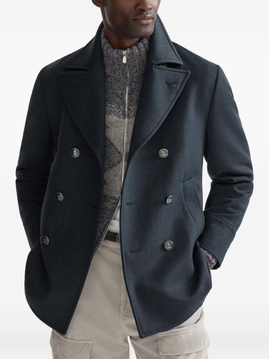 26FW 브루넬로 쿠치넬리 케이프 MV45870265 CTM78 NAVY - BRUNELLO CUCINELLI