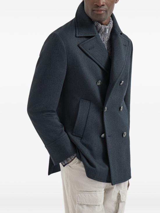 26FW 브루넬로 쿠치넬리 케이프 MV45870265 CTM78 NAVY - BRUNELLO CUCINELLI