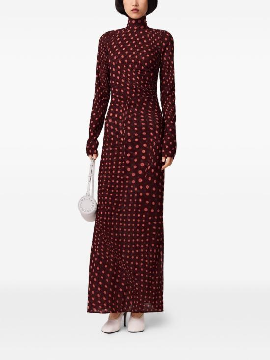 26FW 스텔라 맥카트니 롱 원피스 6J0477 3SQA756107 BORDEAUX - STELLA MCCARTNEY
