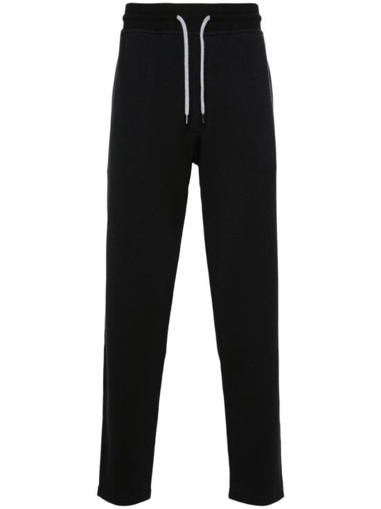 26FW 브루넬로 쿠치넬리 코튼 블렌드 트레이닝 팬츠 MM8313243G C101 BLACK