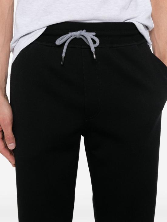 26FW 브루넬로 쿠치넬리 코튼 블렌드 트레이닝 팬츠 MM8313243G C101 BLACK - BRUNELLO CUCINELLI