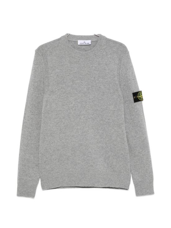 26FW 스톤 아일랜드 램스울 립드 트림 레귤러 핏 크루넥 점퍼 L2S155100072 S00A3V0M60 GREY