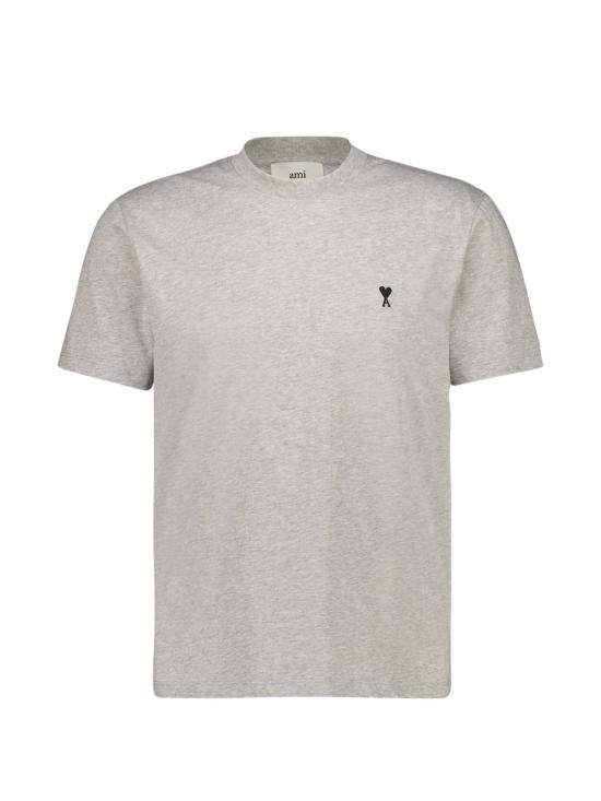 26FW 아미 스몰 하트 로고 라이트 코튼 저지 티셔츠 HTS346 7240951 GREY