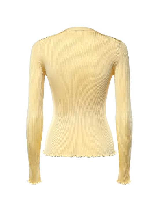 26FW 알라이아 스웨터 AA9H1460K232C 239 YELLOW - ALAIA