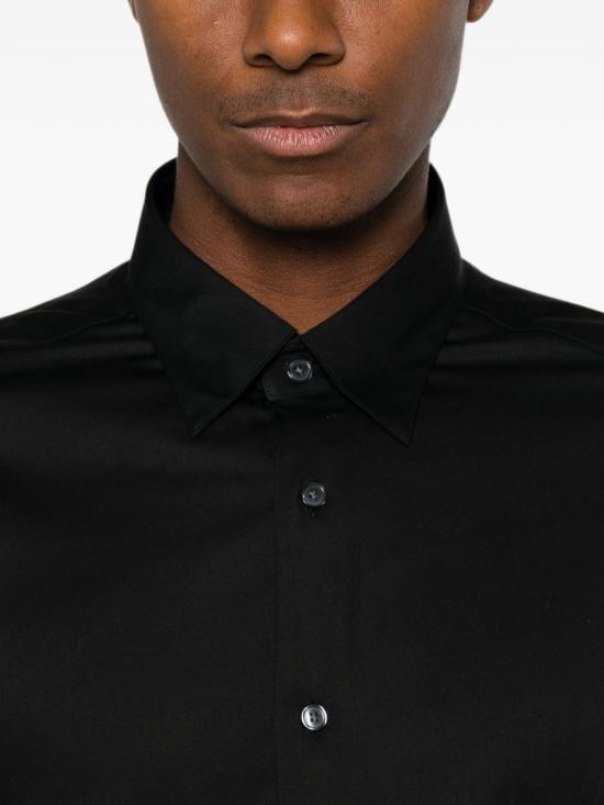 26FW 엠포리오 아르마니 반팔 셔츠 EM005124 AF23800UC001 BLACK - EMPORIO ARMANI
