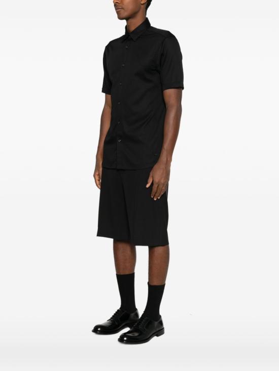 26FW 엠포리오 아르마니 반팔 셔츠 EM005124 AF23800UC001 BLACK - EMPORIO ARMANI